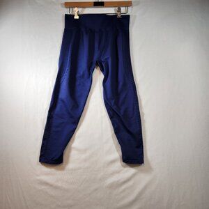 Fabletics Delta Capri Tight Womens Size Large 10-12 Blue Workout Yoga Pant NWT